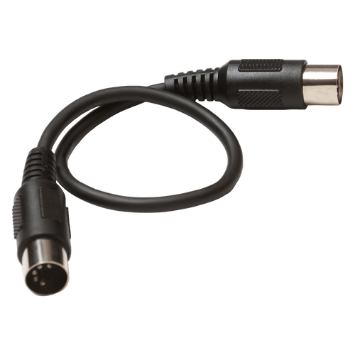 MIDI Cable, 12", 5pin to 5pin with Molded Connector Shells