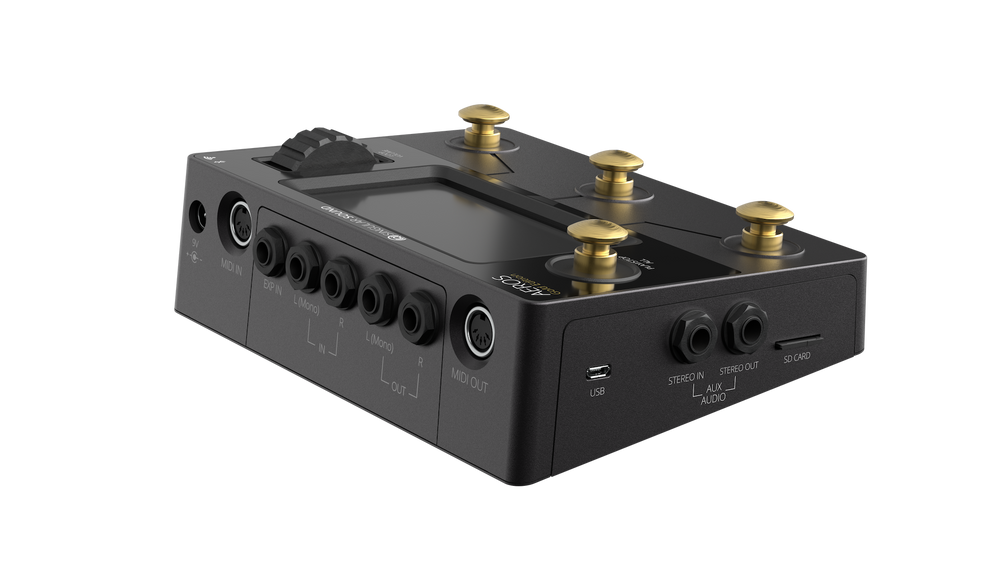 Aeros Gold Edition Multitrack Looper Pedal with Silent Buttons