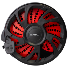 Load image into Gallery viewer, Image of the front of the Cabli cable management system showing construction and pinch preventer
